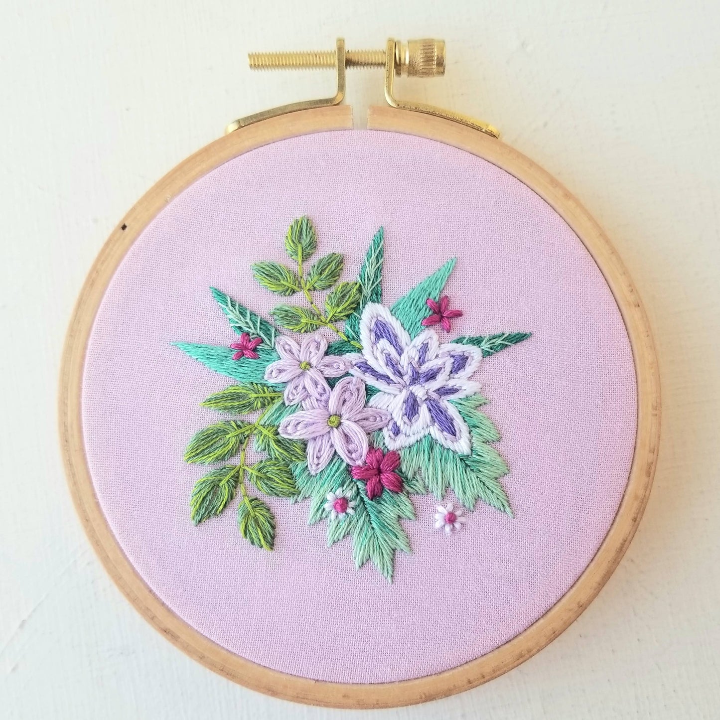 Tender Petals Beginner Embroidery Kit - Jessica Long Embroidery