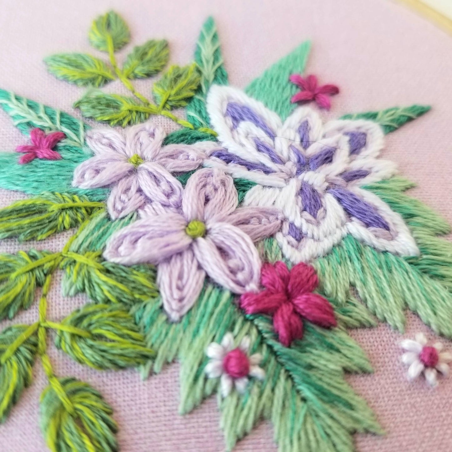 Tender Petals Beginner Embroidery Kit - Jessica Long Embroidery