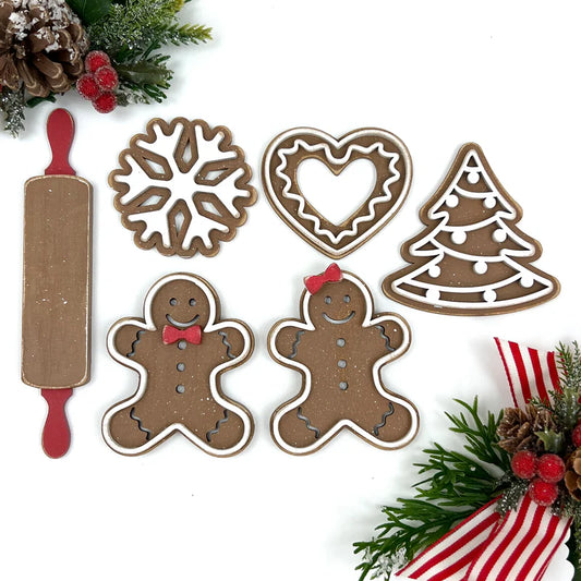 Unfinished Wood Gingerbread Tiny Charms from Paisley's and Polka Dots