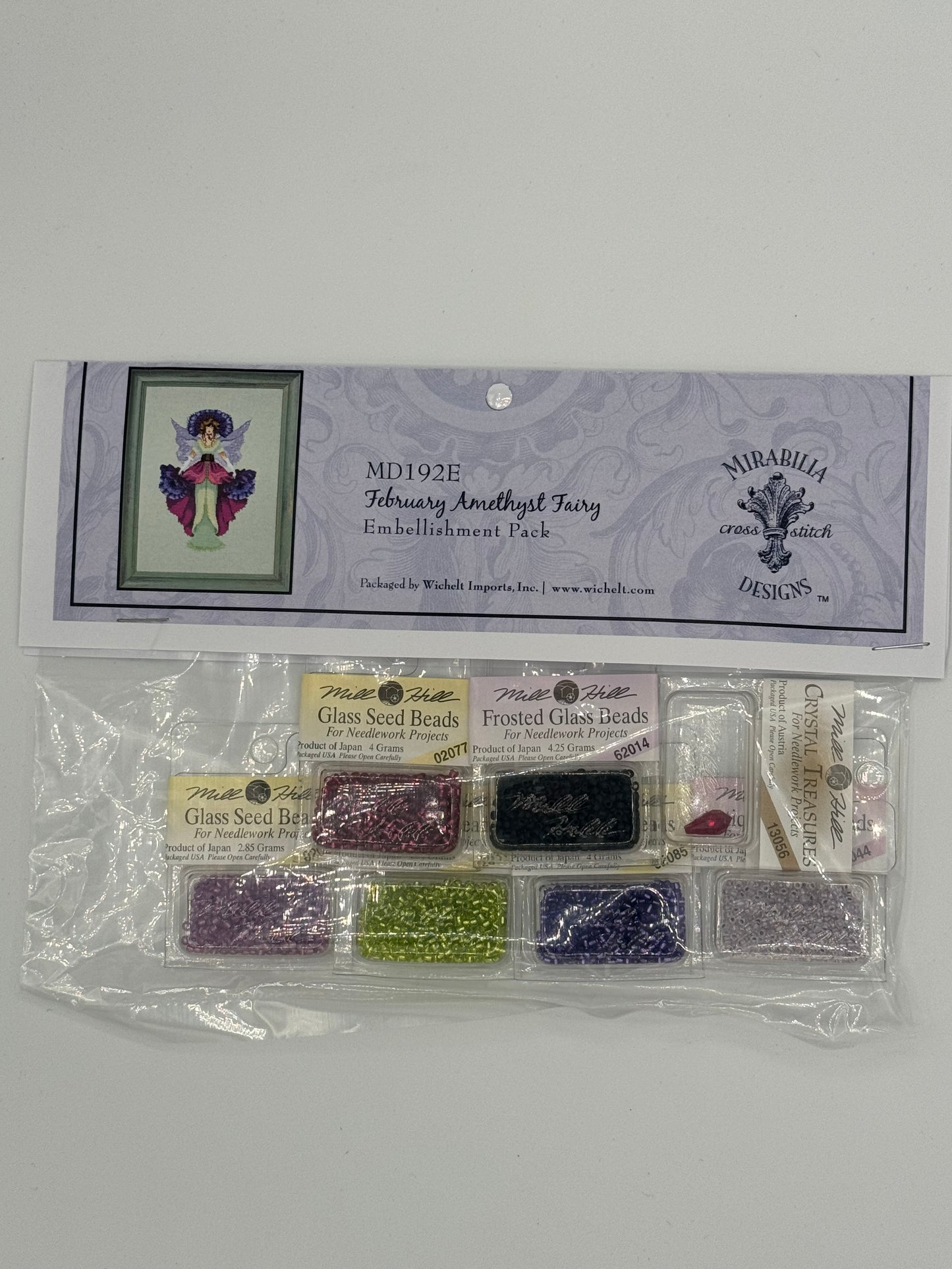 February Amethyst Fairy Pattern & Embellishment Pack - Mirabilia Designs