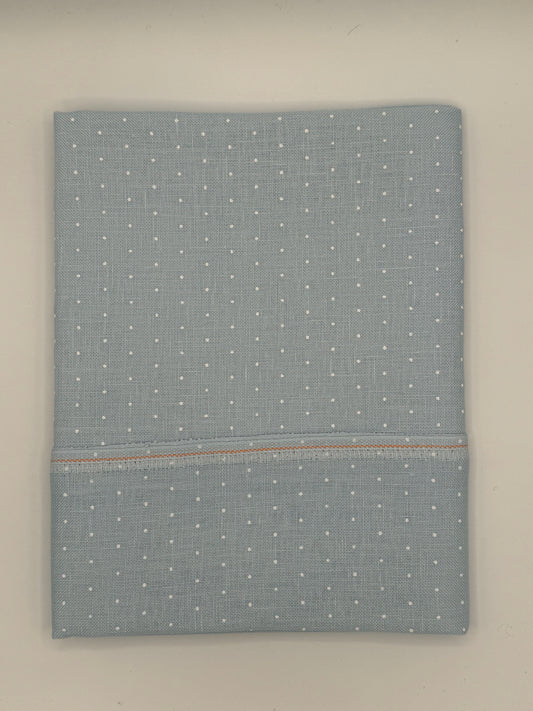 28 Count Cashel Linen Blue with White Mini Dots by Zweigart