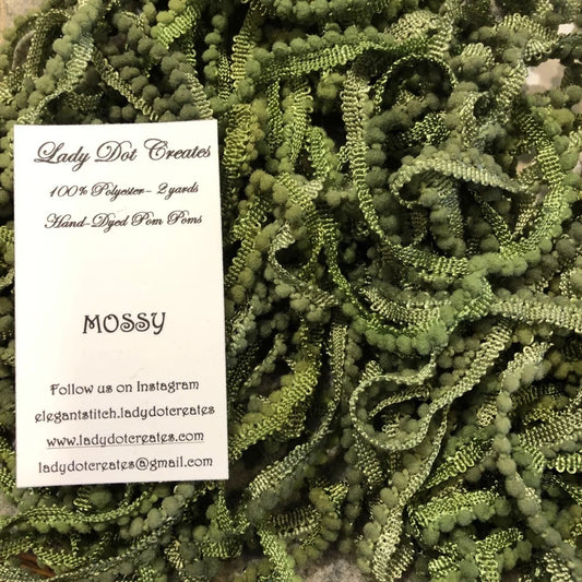 Pom Pom Trim - Mossy - Lady Dot Creates